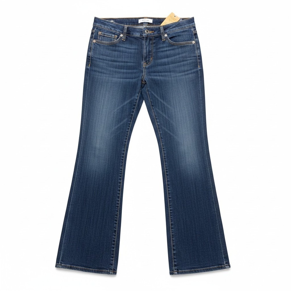 Gap Womens 12L Blue Long and Lean Flare Jeans‎ Denim Stretch Vintage Boho Casual